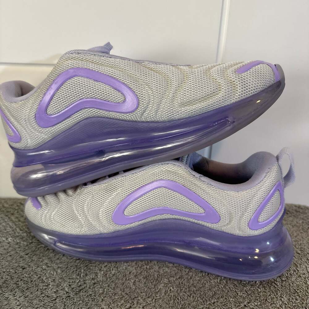 Nike Air Max 720 Pure Platinum Oxygen Purple Women's Sneakers - Picture 6 of 8